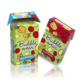 Bubble Wear - Flat Cardboard Packaging
